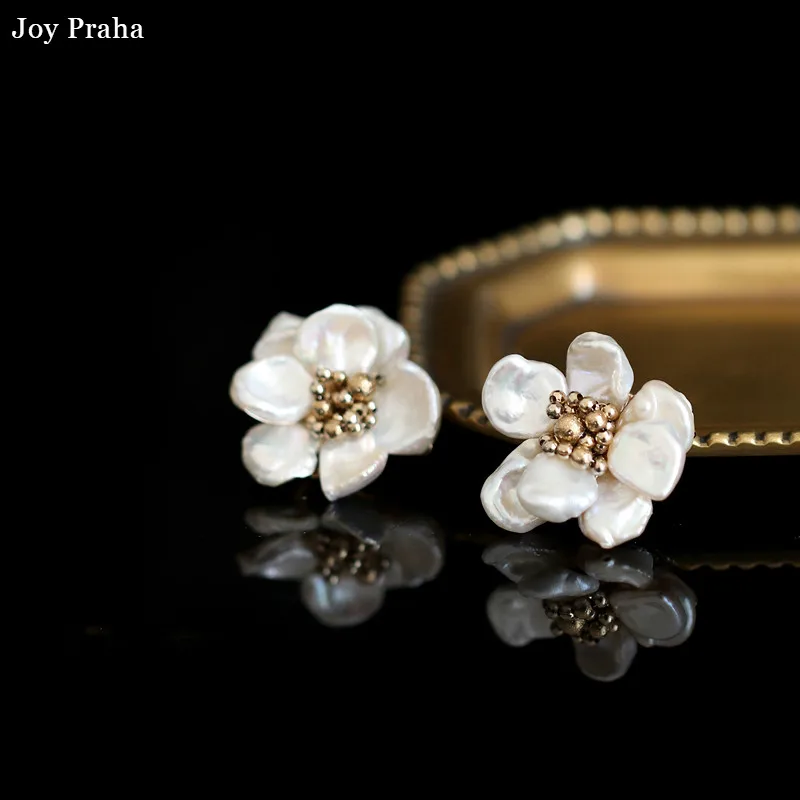

Personalized natural freshwater pearl earrings 3.5cm / Fashion temperament / wholesale dropshipping