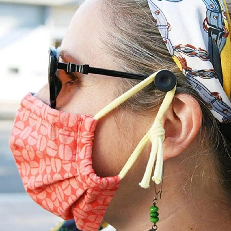 Regulador de botón para gafas 5 pares para soportes de máscaras Clip fijo en las gafas para liberar la opresión de los oídos Protectores de oídos Alivio del oído 