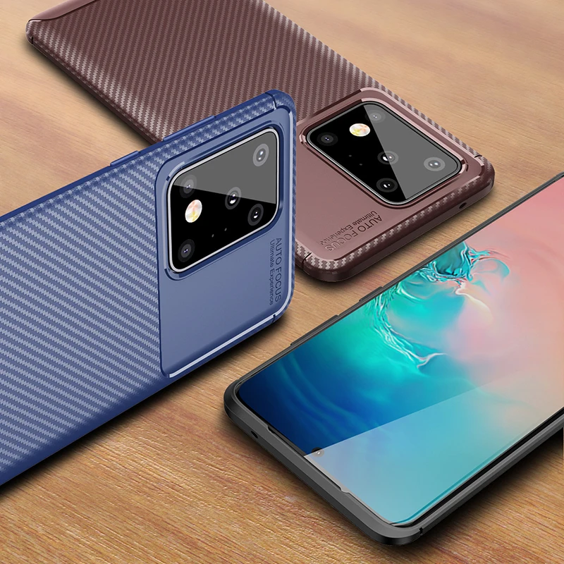 Ikrsses Case For Samsung Galaxy S20 Plus 5G Luxury Carbon Fiber Ultra Thin Silicone Soft TPU Case for Galaxy S20 Ultra 5G Cover Ikrsses Case For Samsung Galaxy S20 Plus 5G Luxury Carbon Fiber Ultra Thin Silicone Soft TPU Case for Galaxy S20 Ultra 5G Cover