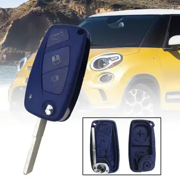 

3 Button-s Remote Flip Car Key Fob Shell Case for Fiat Grande Punto Stilo Panda