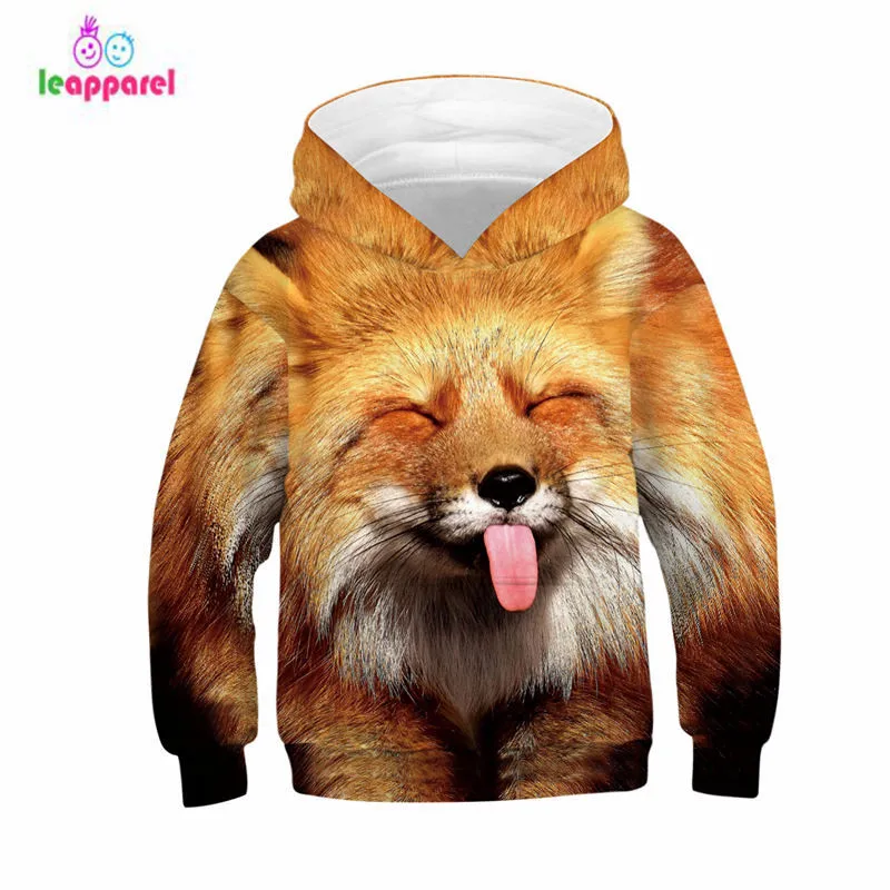 LEAPPAREL/осенне зимняя толстовка с капюшоном для мальчиков и девочек свитер