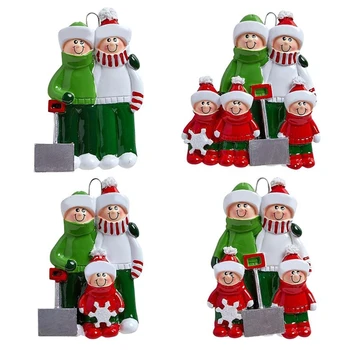 

Happy Family 2020 Christmas DIY Name Blessings Xmas Tree Decor Hanging Pendant