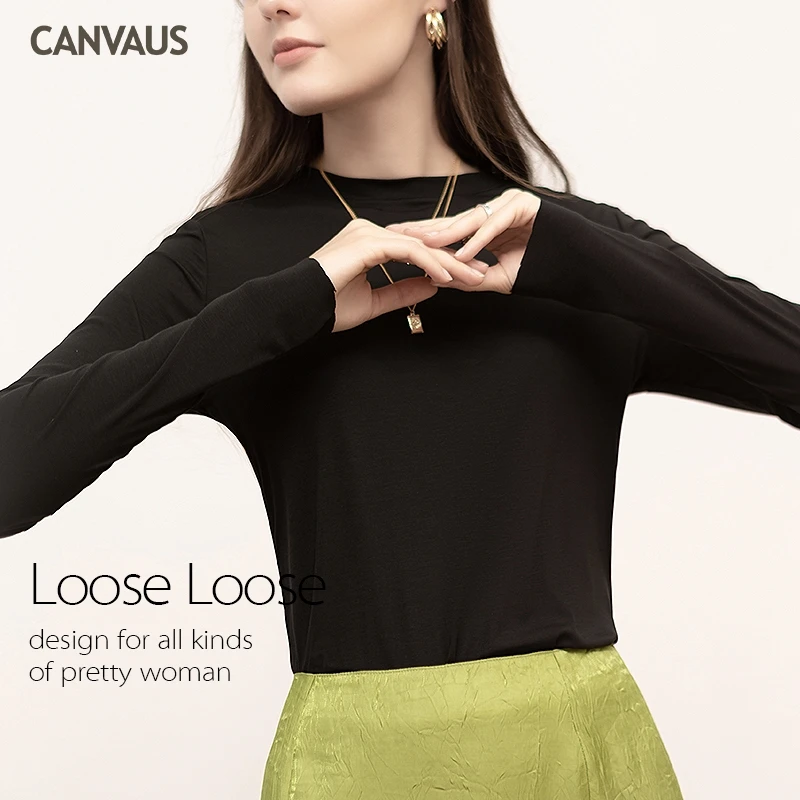 

Women's round neck long-sleeved bottoming shirt plus size thermal underwear solid color top autumn and winter new female T-shirt