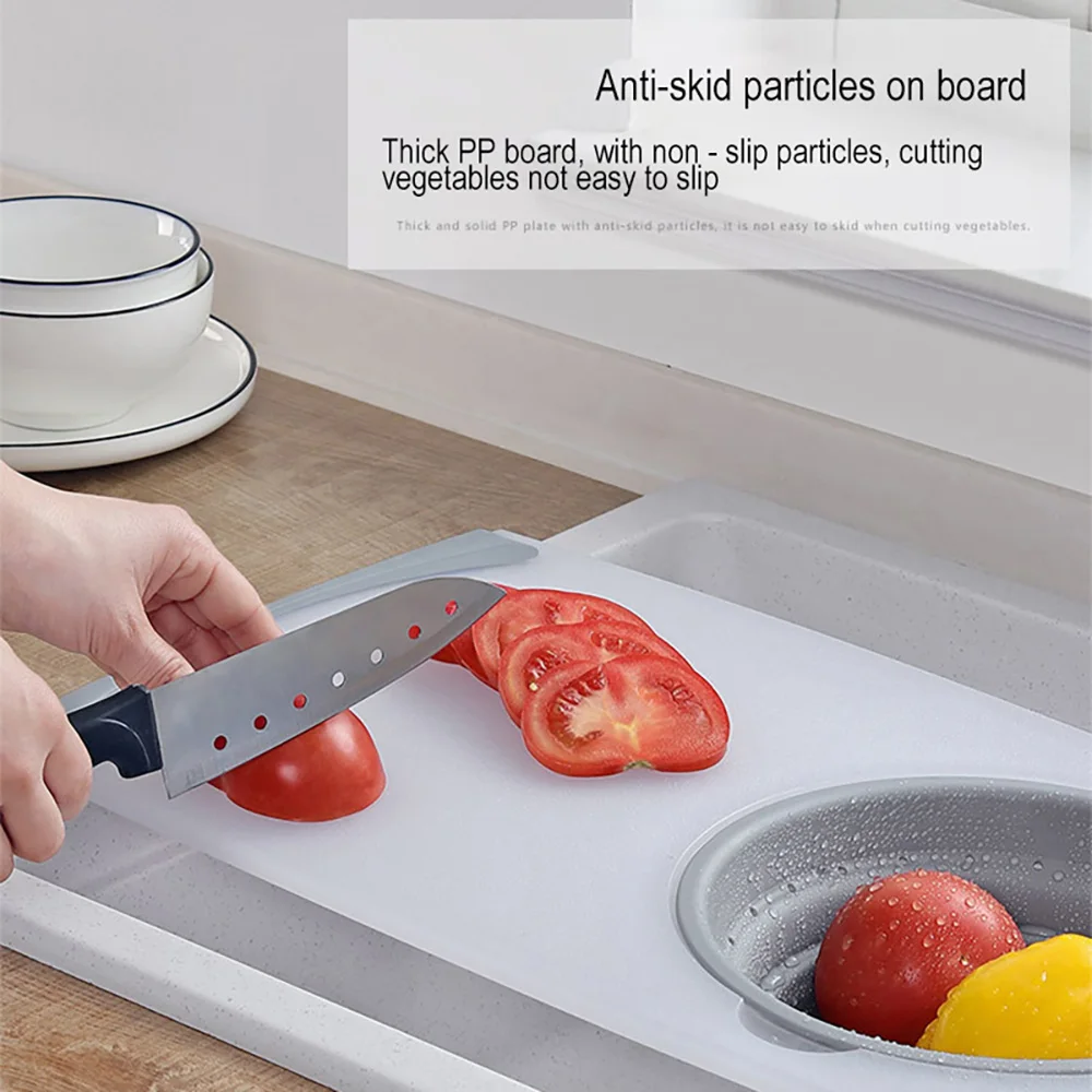 Non Slip Plastic Chopping Mat Home Kitchen Gad Vegetable Fruit Cutting Board 