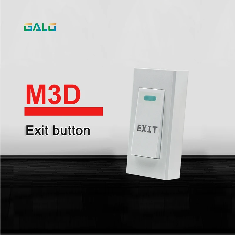 

LED light NO COM DOOR Exit Button Exit Switch For Door Access Control System Door Push Exit Door Release Button Switch