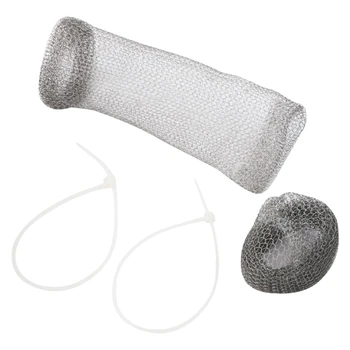 

24 Sets Stainless Steel Anti Rust Washing Machine Lint Snare Traps Washer Hose with Cable Ties