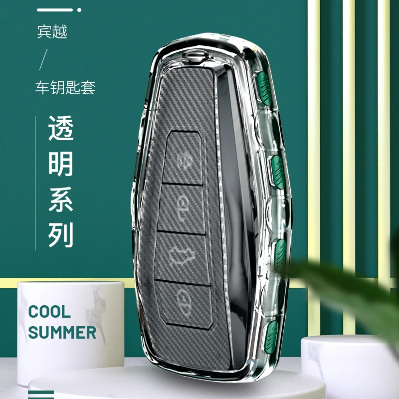 Чехол для автомобильного ключа из ТПУ Geely 2019 2020 Coolray Atlas Boyue NL3 Emgrand X7 EX7 SUV GT GC9 Borui
