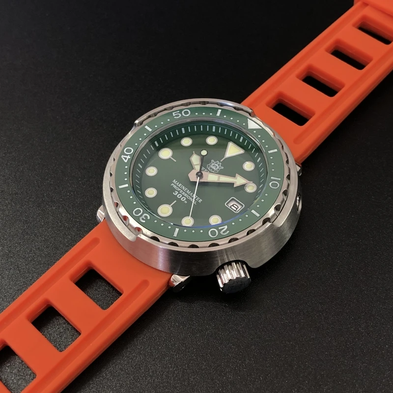 Steeldive SD1975 Двухцветный светящийся керамический ободок 30ATM 300 м Водонепроницаемый из нержавеющей стали NH35 Мужские часы для дайвинга Reloj - Цвет: NO.4
