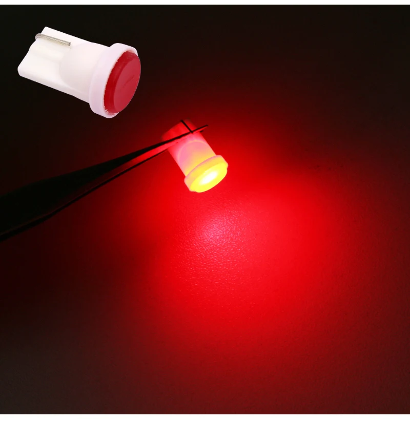 10 шт. модный автомобильный внутренний свет светодиодный T10 COB 8SMD W5W Клин инструменты для дверцы боковая Лампа фара синий/белый/красный/порошок 12 В