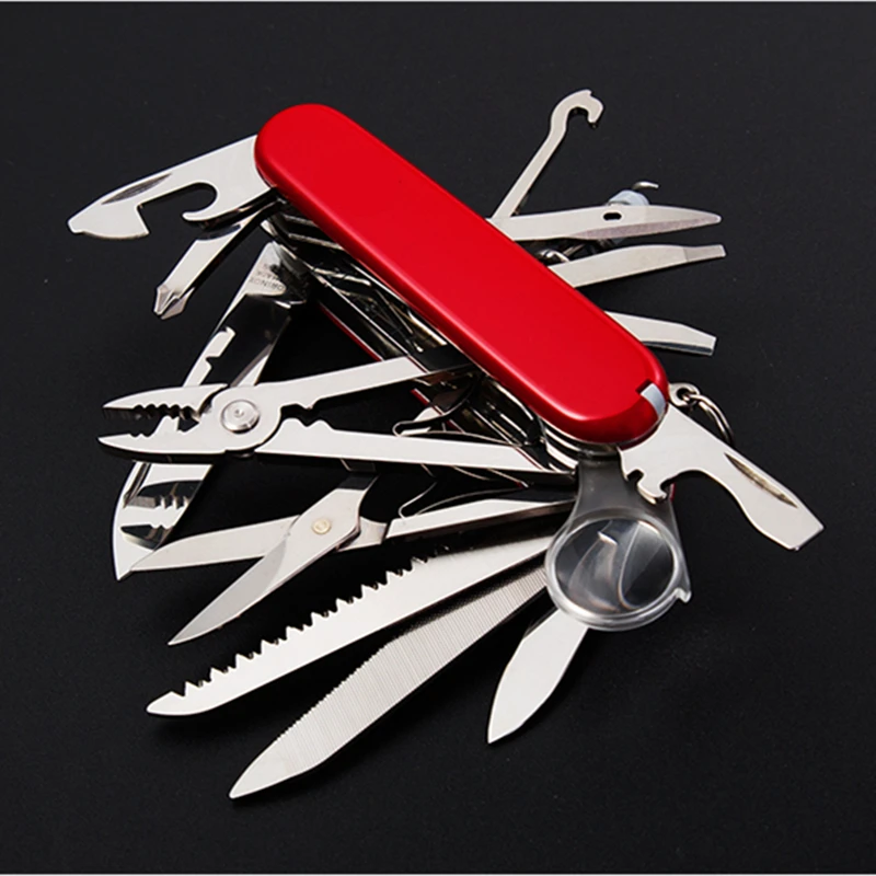 Swiss fold exército edc engrenagem faca sobreviver acampamento de bolso ao ar livre multiuso champ ferramenta multitool multi multiuso multifunções