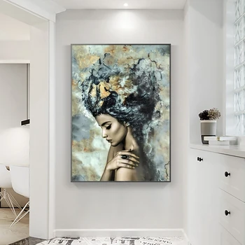 

Modern Marble Girl Posters and Prints Abstract Wall Art Canvas Paintings Nordic Cuadros Pictures for Girls Bedroom Decoration