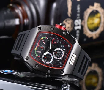 

Top Luxury RM Waterproof Watch Gold White black Male Richard Watches Automatic Wristwatches Man Clock Gift Best Gifts for Men