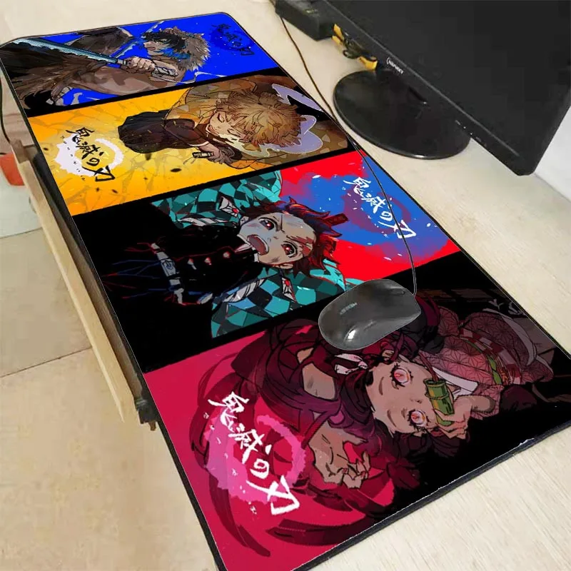 

XGZ Anime Demon Slayer Kimetsu No Yaiba Mouse Pad Gaming Large pad Gamer Computer Mat Office Desk Keyboard