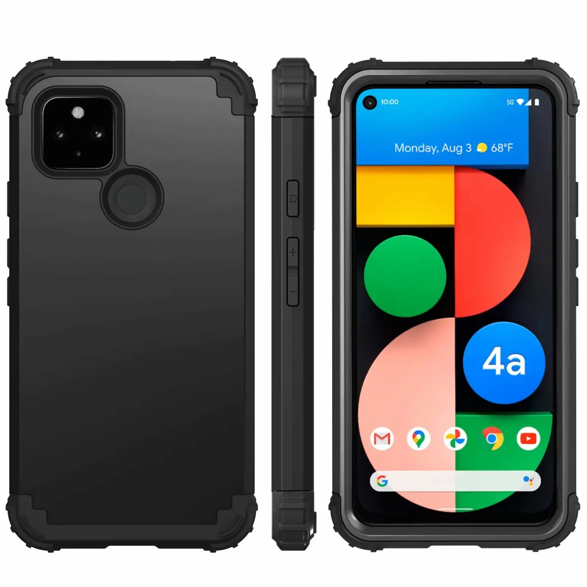 Heavy Duty Armor Rugged case Dust-Proof Shockproof Drop-Proof Scratch-Resistant Tough cover For Google Pixel 4A 5G/Pixel 5 ► Photo 3/6