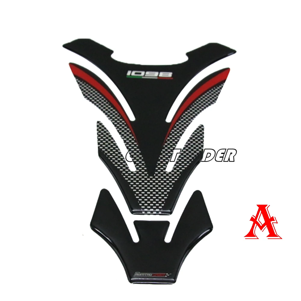 3D защитная накладка на бак мотоцикла чехол для поездок на мотоцикле Ducati Streetfighter 1098 1098R 1098S Tankpad наклейки - Цвет: A