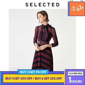

SELECTED Women's Slim Fit Lace Cut-outs Umbrella Pleated Dress S|41942J504