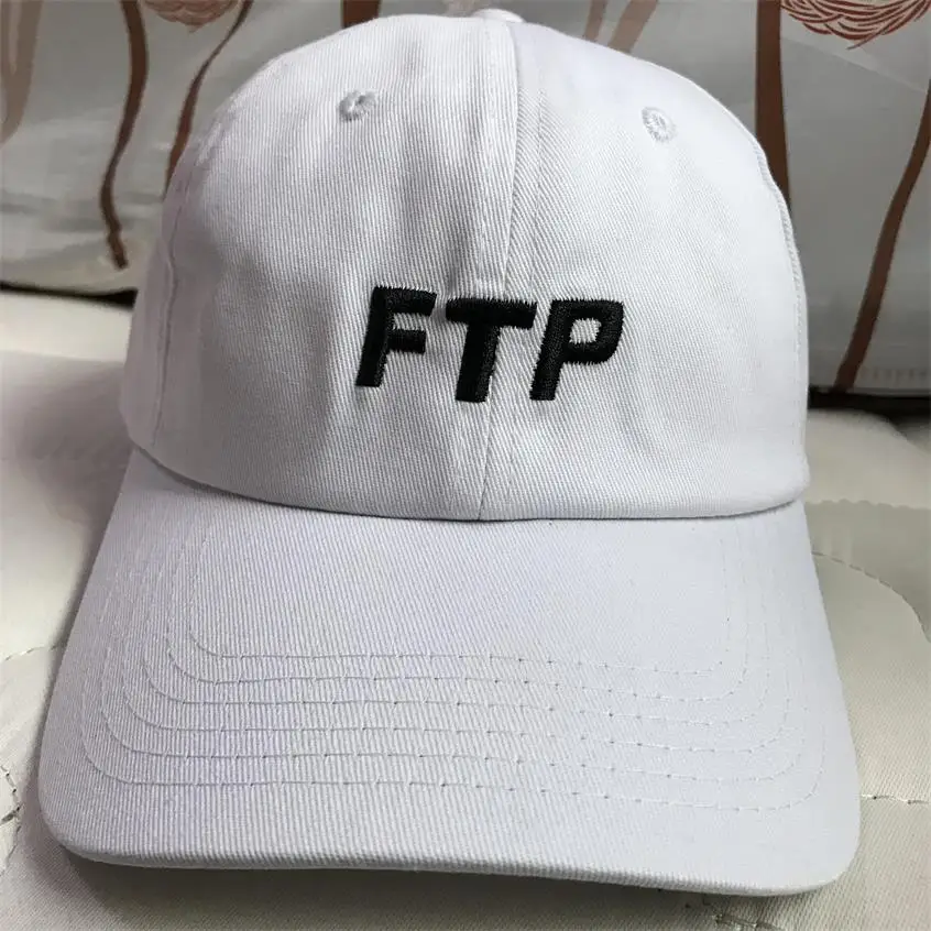 FTP бейсболка Мужская Женская вышивка хлопок шляпа папы костяная хип-хоп бейсболка кепка водителя грузовика гольф Открытый регулируемый Повседневный Harajuku