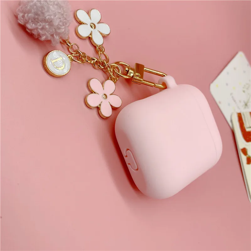 APPLE AirPods PRO 1, 2G case Esther Bunny + Keyring in Pink White