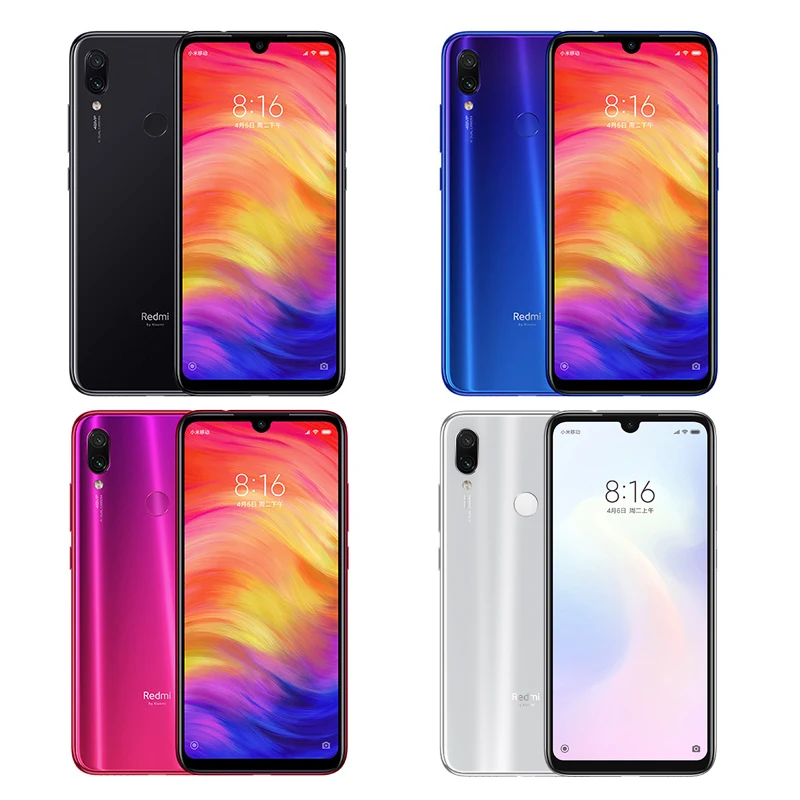 Мобильный телефон Xiaomi Redmi Note 7 с глобальной прошивкой, 6 ГБ, 64 ГБ, Snapdragon 660, 4000 мА/ч, 48мп, камера заднего вида, 6,3 дюйма, 19,5: 9, полный экран