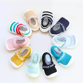 

Autumn Baby Girl Anti-Slip Casual Walking Shoes Soft Soled Rubber Socks Design First Walkers