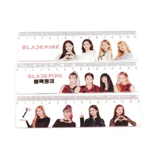 1 шт. Kawaii горячая Распродажа Kpop Blackpink дважды Удобная прямая акриловая Линейка Канцелярские линейки школьные принадлежности