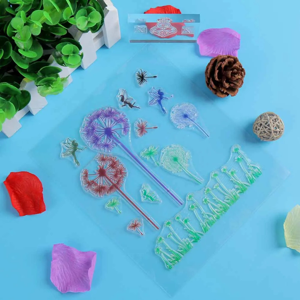1 комплект Одуванчик прозрачные наклейки для DIY Скрапбукинг декоративные бейдж с рисунком школы Papelaria