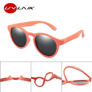

UVLAIK Kids TR90 Polarized Sunglasses Boys Girls Round Sun Glasses Silicone Safety Glasses Gift For Children Baby UV400 Eyewear
