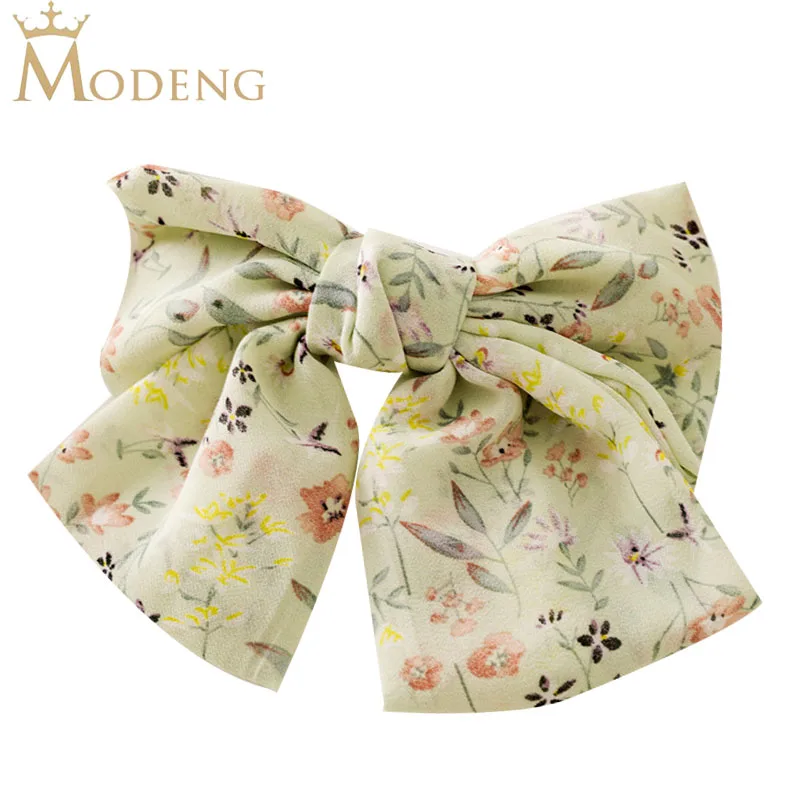 

New Fashion Double-layer Chiffon Floral Knot Clip Hairband Cute Barrettes Hairgrips Woman Headwear Ornament Hair Accessories Hot