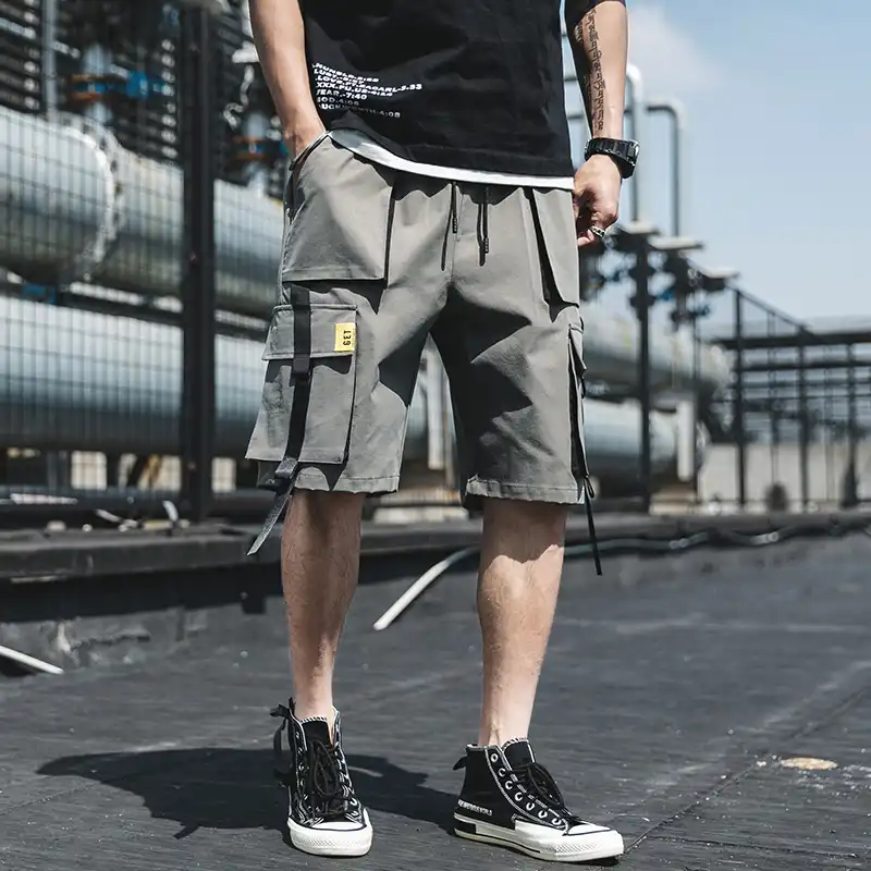 mens bermuda shorts with elastic waist