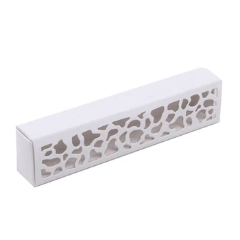 

Hollow Macarons Box Cookie Package Baking Small Cake Box for Chocolate Muffin Biscuits Box White 30Pcs