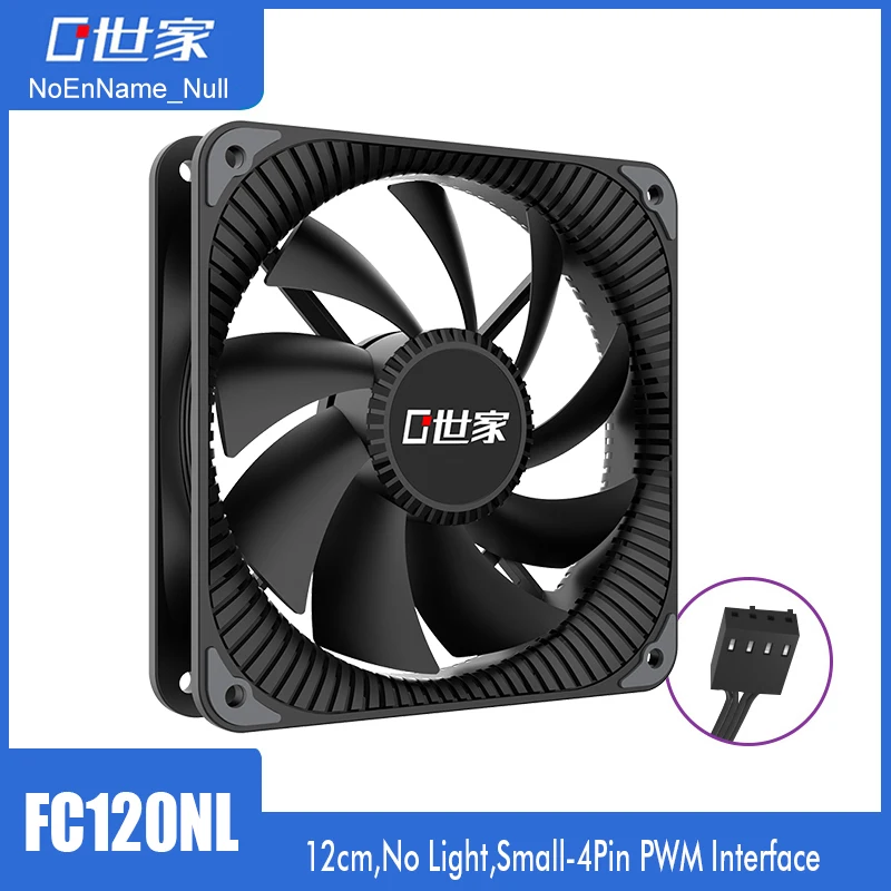 

NoEnName_Null FC120NL PWM 12cm Computer Case Fan For CPU Cooler Radiator Cooling Replaces Fan With Controller 120mm