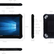 Tablet robusti industria Panel PC 12 pollici RAM 4GB ROM 128GB 4G LTE Windows 10 Pro tablet Computer