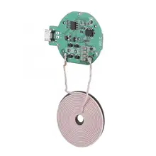 Высокая эффективность зарядки Мини QI Беспроводное зарядное устройство передатчик Модуль 2-8 мм передачи Беспроводное зарядное устройство передатчик Модуль