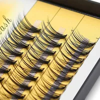 Kimcci MIX 3D Length Mink Individual Eyelash Extension False 20D Volume Cluster Lashes Natural Faux 1