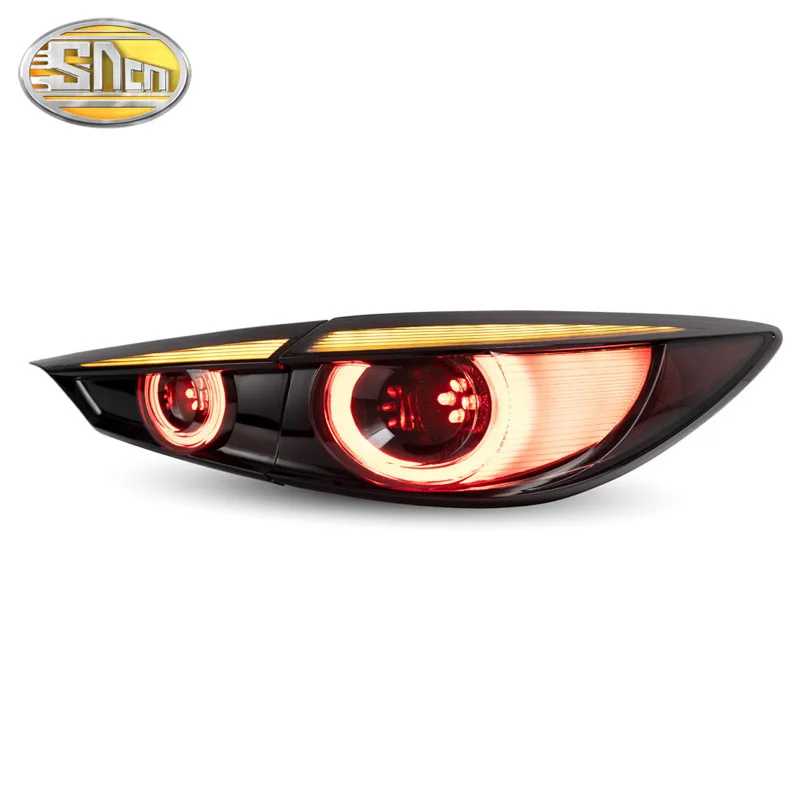 Rear Running Light + Brake + Reverse + Dynamic Turn Signal Light Car LED Tail Light Taillight For Mazda 3 Axela Sedan 2014-2018