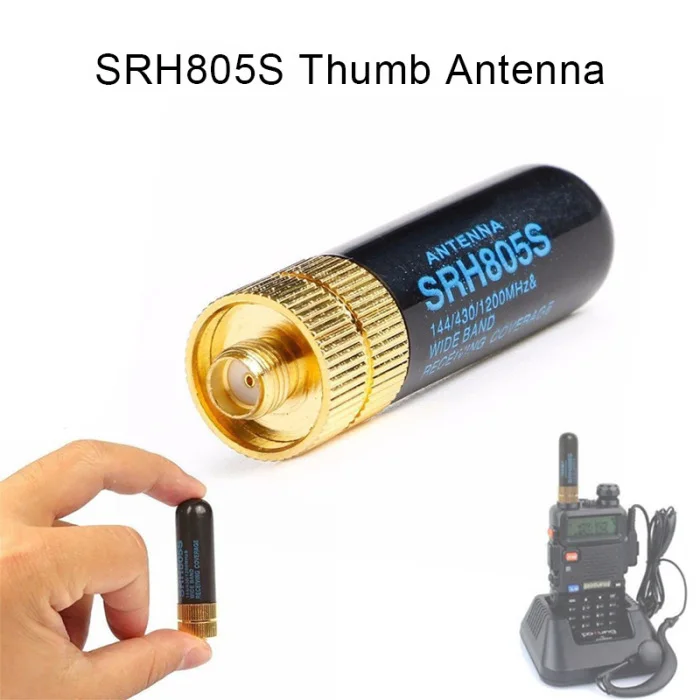 SRH805S SMA-F двухдиапазонная антенна для Baofeng GT-3 UV-5R BF-888s радио IJS998