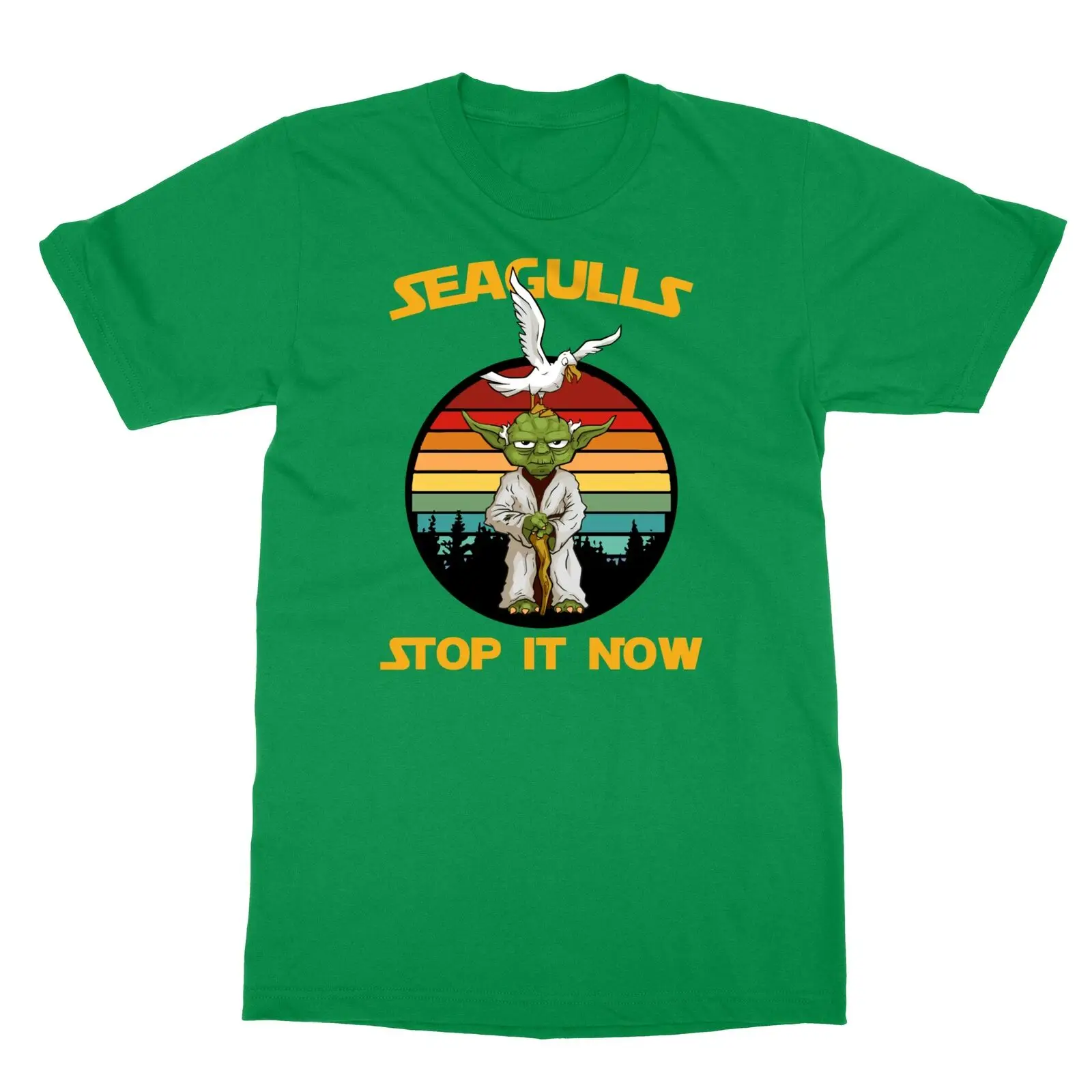 Seagulls Stop It Now йода Звездные войны джедай Мужская футболка - Цвет: 4