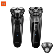 2 цвета, Xiaomi Enchen, черный камень, 3D электробритва, умный контроль, блокировка, защита бритвы, type-C, перезаряжаемая Мужская