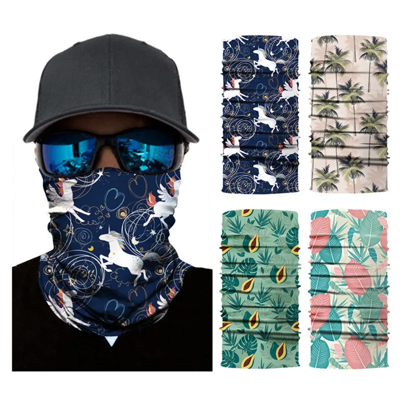 

Outdoor Magic Bandana Cycling Scarf Men Sun Protection Mask Dustproof Neck Cover Riding Camping Sweat Absorb Multi Function
