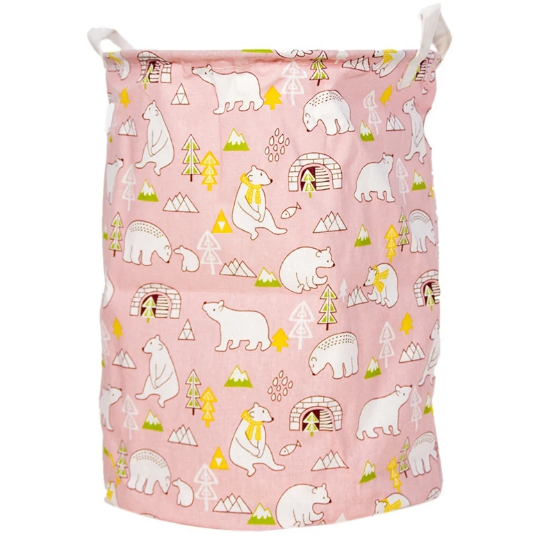 Christmas Bucket Household Storage Laundry Basket Folding Geometry Dirty Clothes Toys Storage Bucket