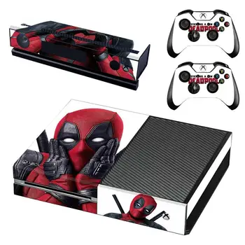 

Deadpool Skin Sticker Decal Full Cover For Xbox One Console & Kinect & 2 Controllers For Xbox One Skins Stickers Vinyl