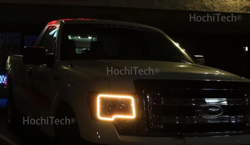 Для Ford F-150 F150 2009 2010 2011 2012 2013 с несколькими цветами RGB Цвет светодиодный Ангельские глазки набор ортопедических колец