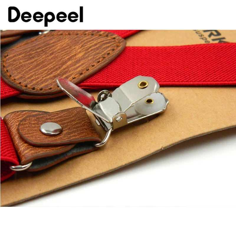 Deepeel 1 шт. 2,5*75 см детские 3 зажимы Типа Y подтяжки высокого качества полиэстер эластичный ремень регулируемые подтяжки аксессуары