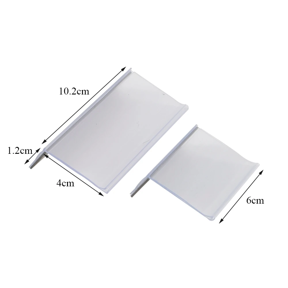 L-shaped Price Tag Display Holder Rack Sign Frame Data Strip Magnetic Shelf Label | Дом и сад