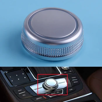 

beler Car Chrome MMI Control Knob Rotary Menu Navigation Cover 4G0919069 Fit for Audi A6 S6 C7 A7 RS6 RS7 2014 2015 2016 2017