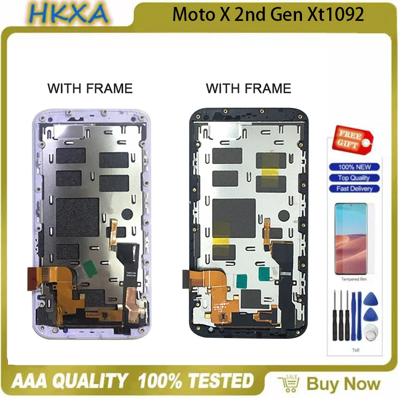 ЖК-дисплей 5 2 &quotдля Motorola Moto X2 XT1092 XT1095 XT1097 сенсорный экран с рамкой и дигитайзером