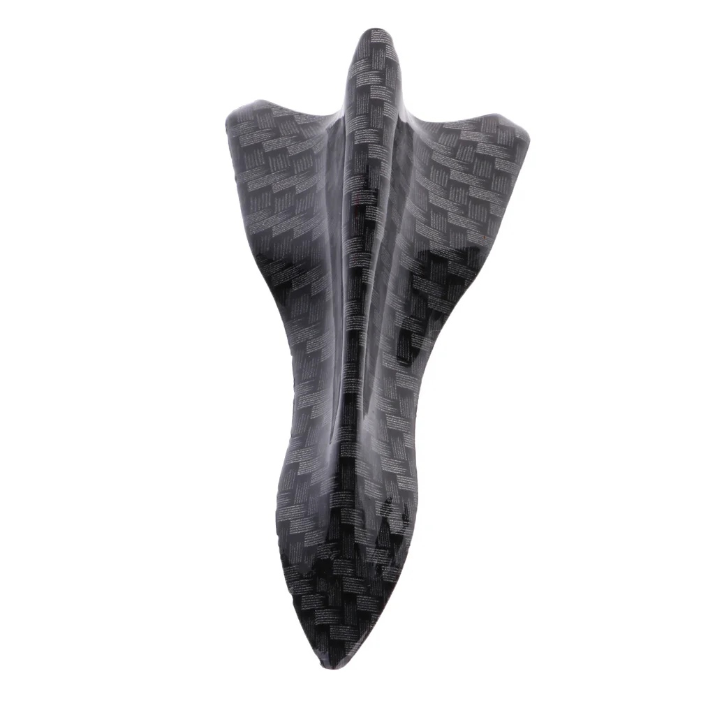 20PCS Universal Car Roof Air Vortex Generator Shark Fin (Carbon Fiber+Black)