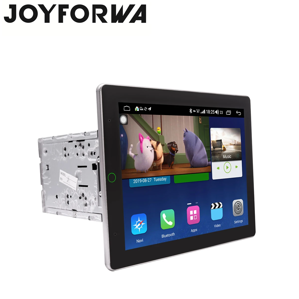 Perfect Tesla Style 2Din 9.7" Auto-Rotatable Android 8.1 Car Multimedia Radio GPS DSP Carplay Subwoofer SPDIF DAB DVR 4G SIM WiFi OBD 3