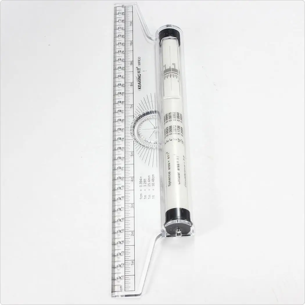 Multi-purpose Clear Metric Parallel Drawing Rolling Ruler measurement tool nGK 
