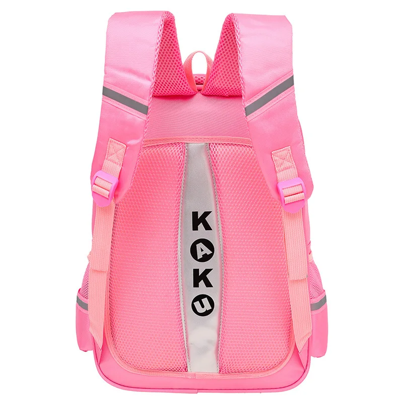 

New Style Young STUDENT'S Girls Zipper School Bag Children Sweet Sophisticated Style Backpack Primary School 2-5 Grade Burden Re